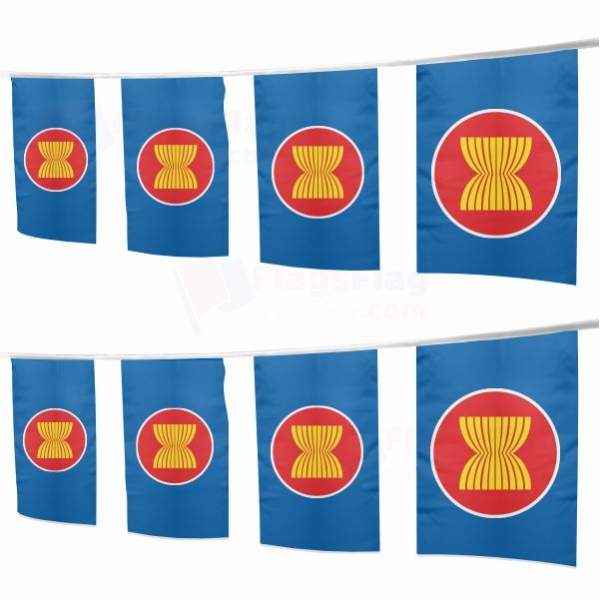 Flag of Asean Square String Flags