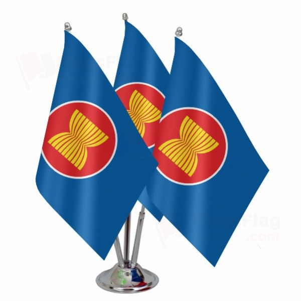 Flag of Asean Triple Table Flag