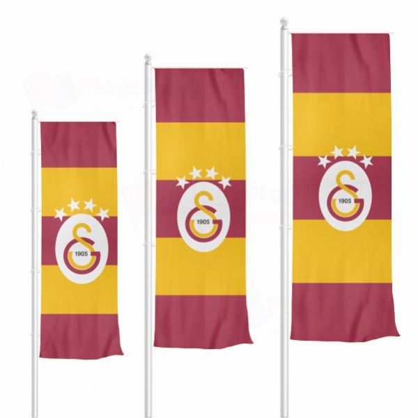 Galatasaray Vertically Raised Flags