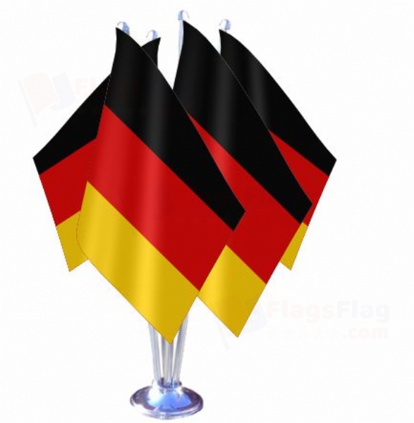 Germany Quadruple Table Flag