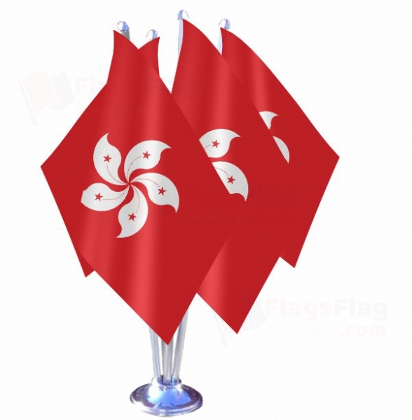 Hong Kong Quadruple Table Flag