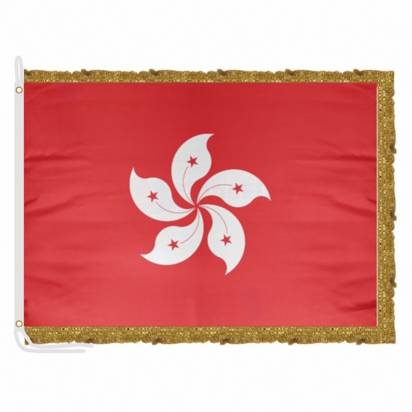 Hong Kong Satin Office Flag