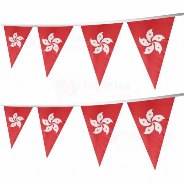 Hong Kong Stringed Triangle Flag