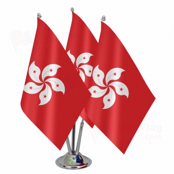 Hong Kong Triple Table Flag