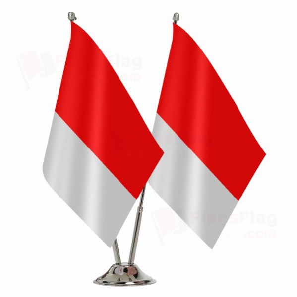 Indonesia Binary Table Flag