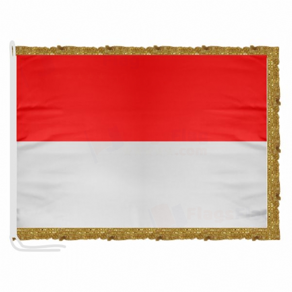 Indonesia Satin Office Flag