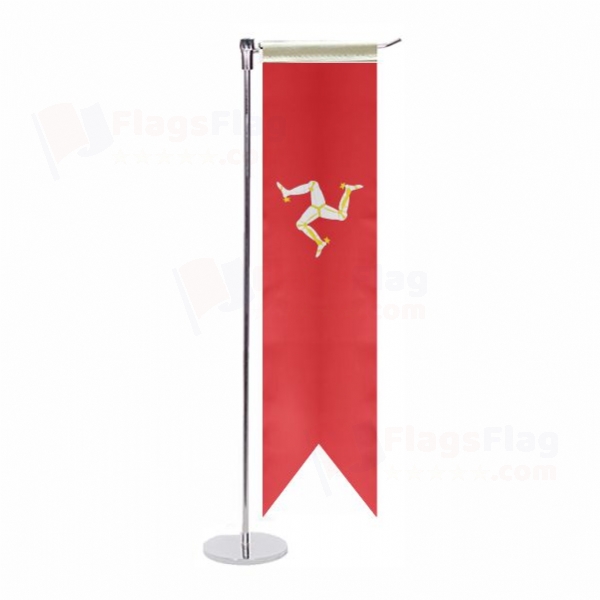 Isle of Man L Table Flag