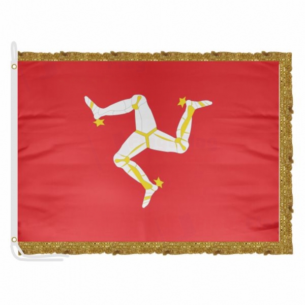 Isle of Man Satin Office Flag