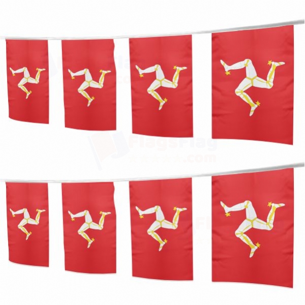 Isle of Man Square String Flags