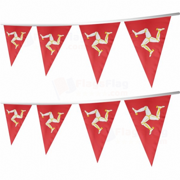 Isle of Man Stringed Triangle Flag