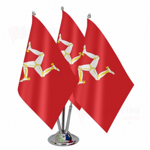 Isle of Man Triple Table Flag