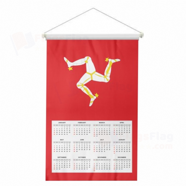 Isle of Man Woven Fabric Digital Printing Calendar