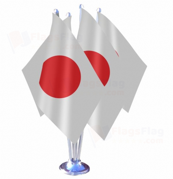 Japan Quadruple Table Flag