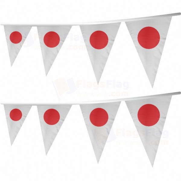 Japan Stringed Triangle Flag