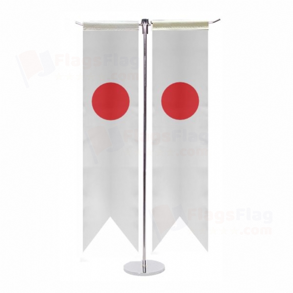 Japan T Table Flags