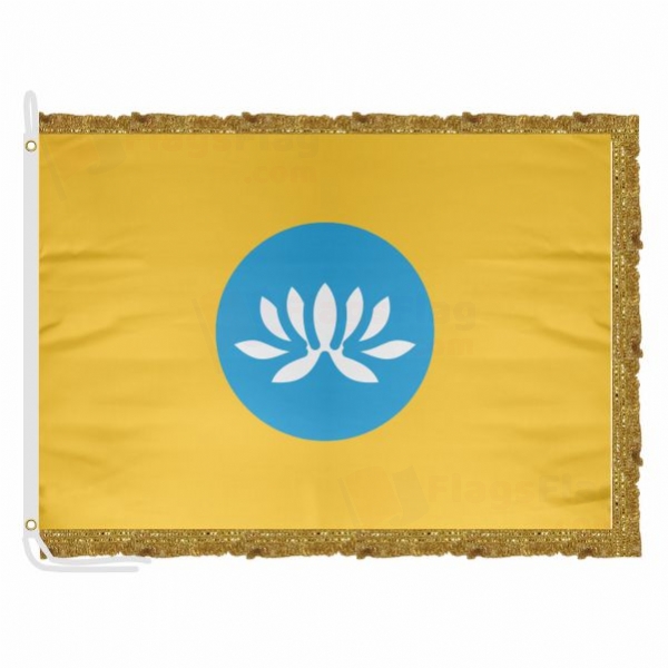 Kalmykia Satin Office Flag