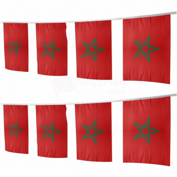 Morocco Square String Flags