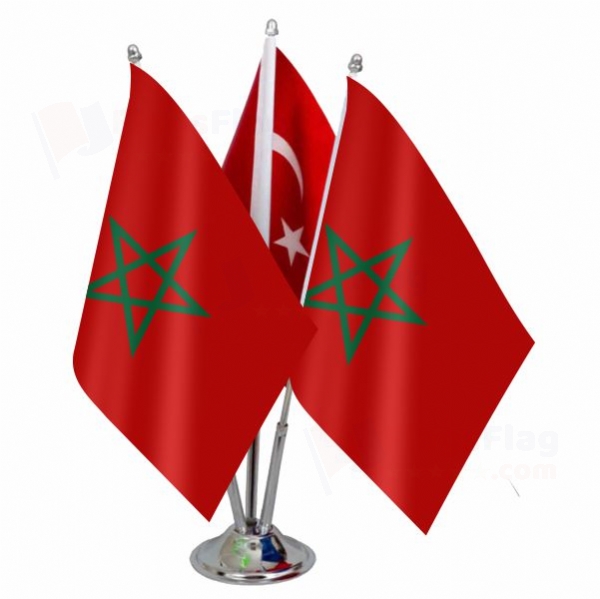 Morocco Triple Table Flag