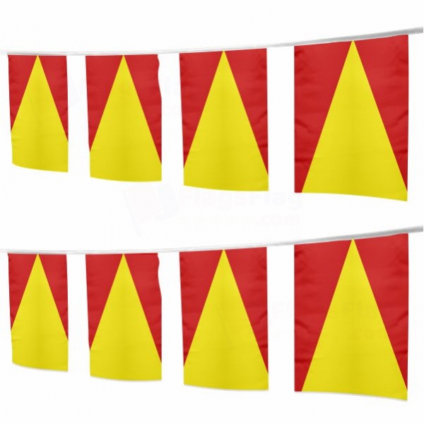 Mughal Empire Square String Flags