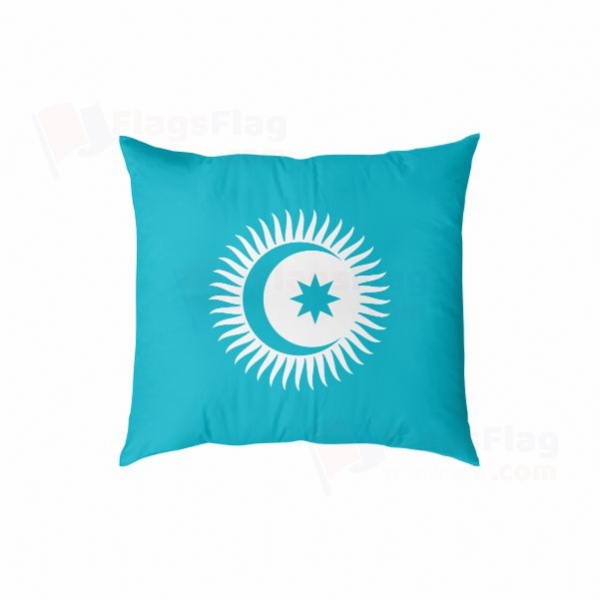 Organization of Turkish States Digital Printed Pillow Cover