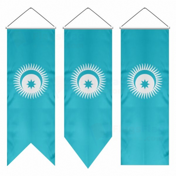 Organization of Turkish States Swallowtail Flags