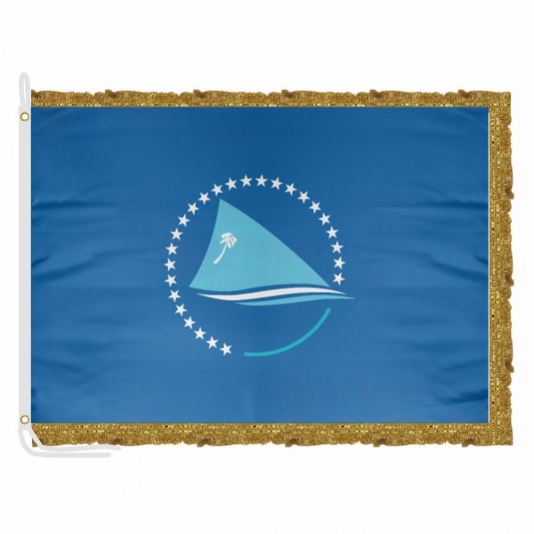 Pacific Community Satin Office Flag