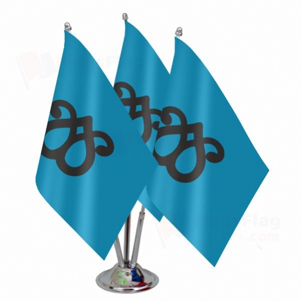 Qara Qoyunlu Triple Table Flag