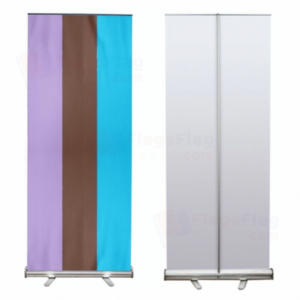 Rainbow Androsexual Roll Up Banner