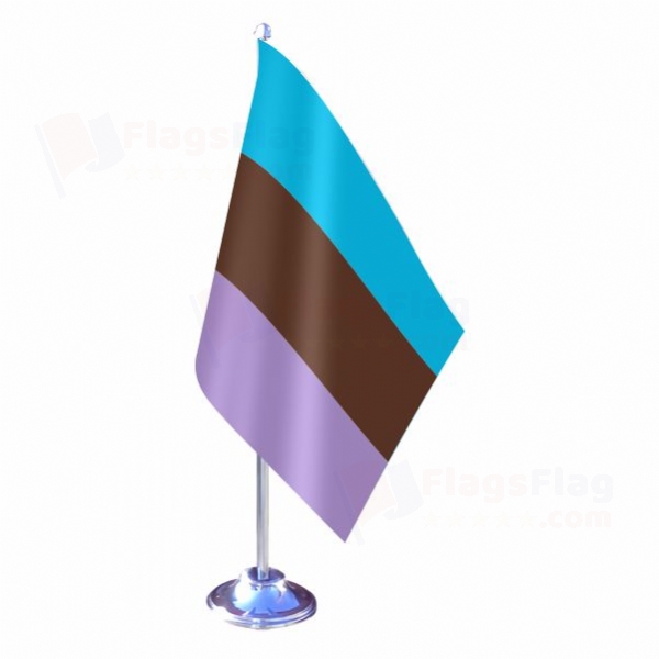 Rainbow Androsexual Single Table Flag