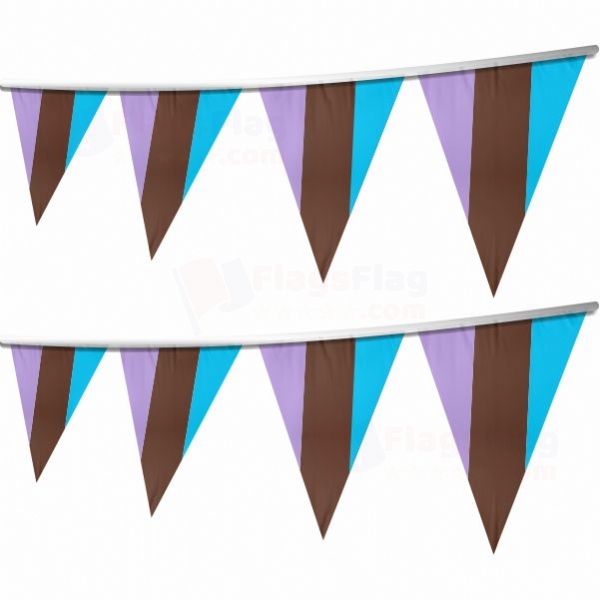 Rainbow Androsexual Stringed Triangle Flag