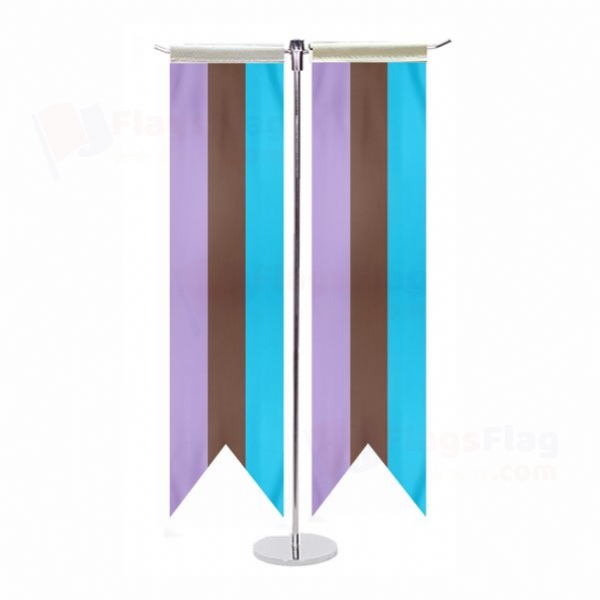 Rainbow Androsexual T Table Flags