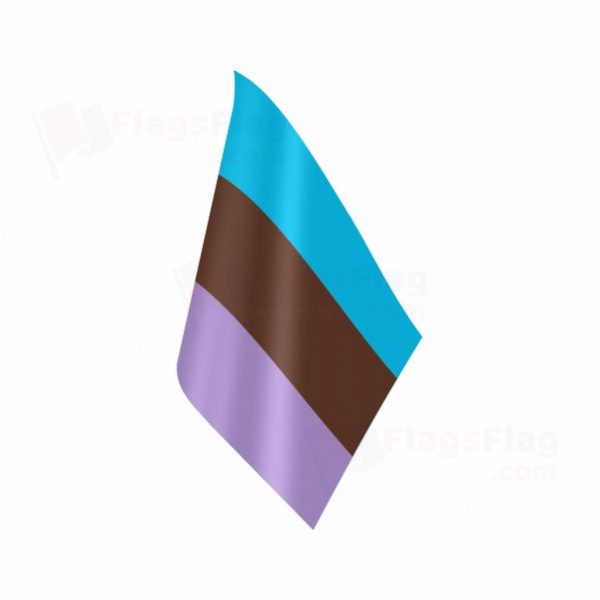 Rainbow Androsexual Table Flag