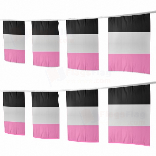 Rainbow Femaric Square String Flags