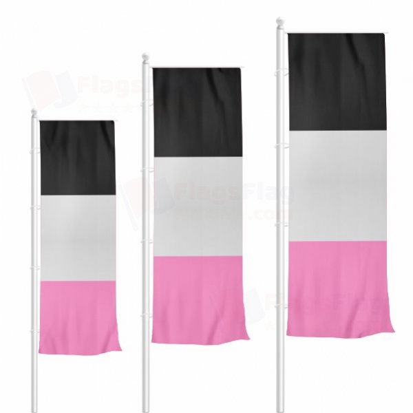 Rainbow Femaric Vertically Raised Flags