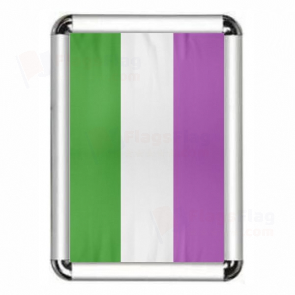 Rainbow Genderqueer Framed Pictures