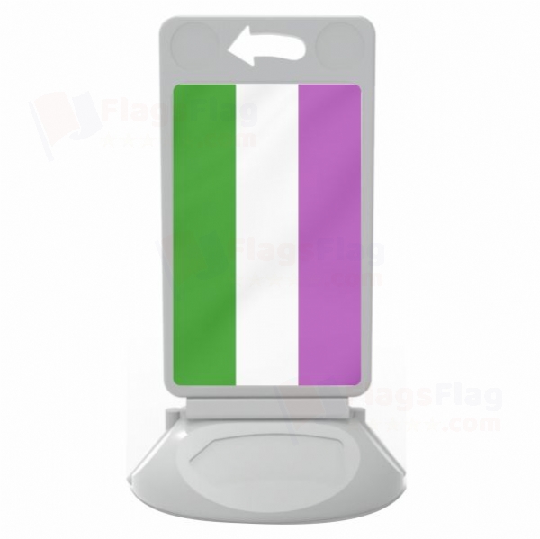 Rainbow Genderqueer Plastic Pontoon