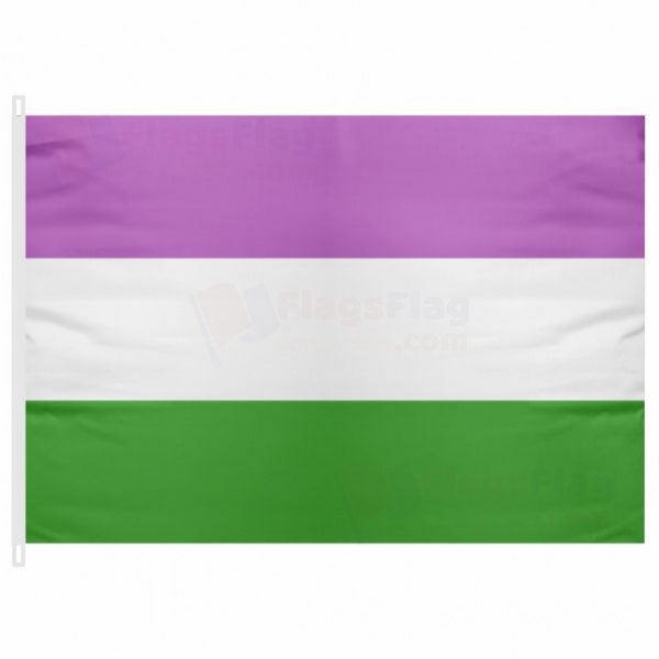 Rainbow Genderqueer Send Flag