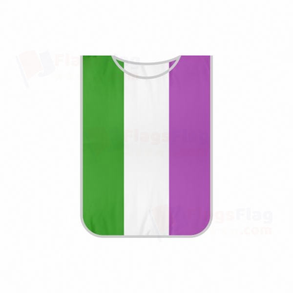 Rainbow Genderqueer Single Use Strike Apron