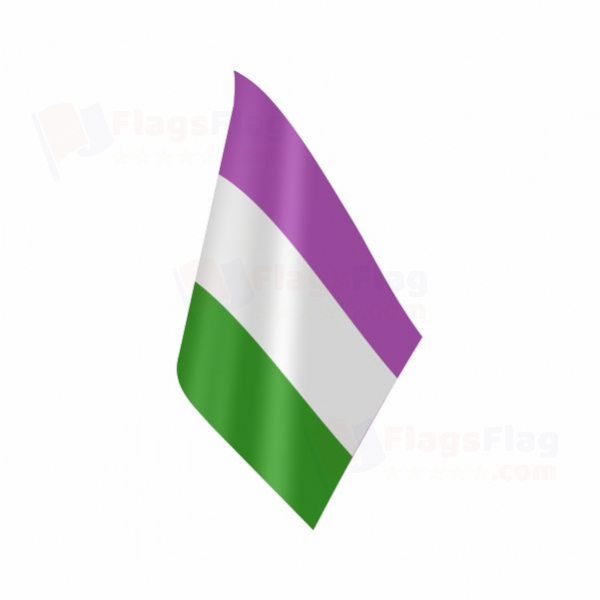 Rainbow Genderqueer Table Flag