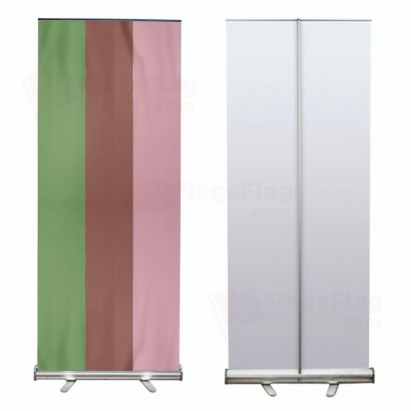 Rainbow Gynesexual Roll Up Banner