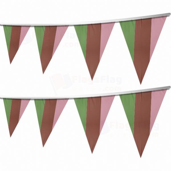 Rainbow Gynesexual Stringed Triangle Flag