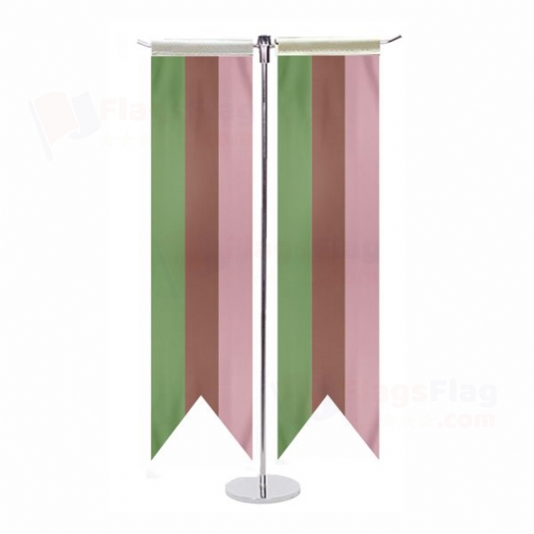 Rainbow Gynesexual T Table Flags