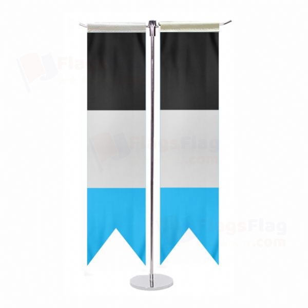 Rainbow Mascic T Table Flags