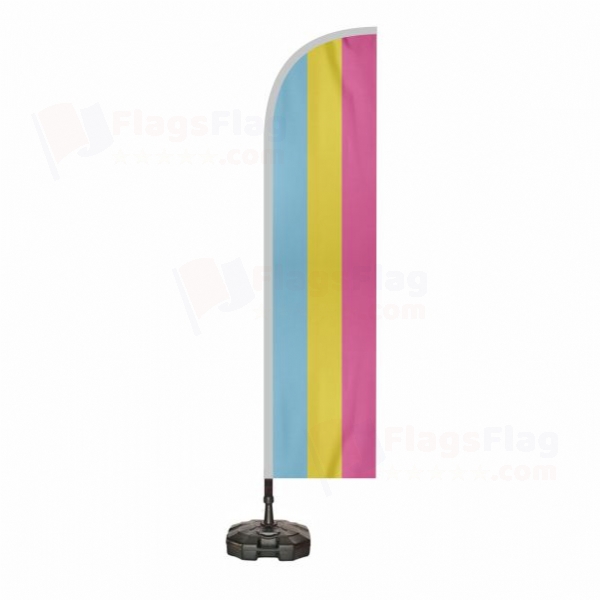 Rainbow Pansexual Beach Flags Rainbow Pansexual Sailing Flags