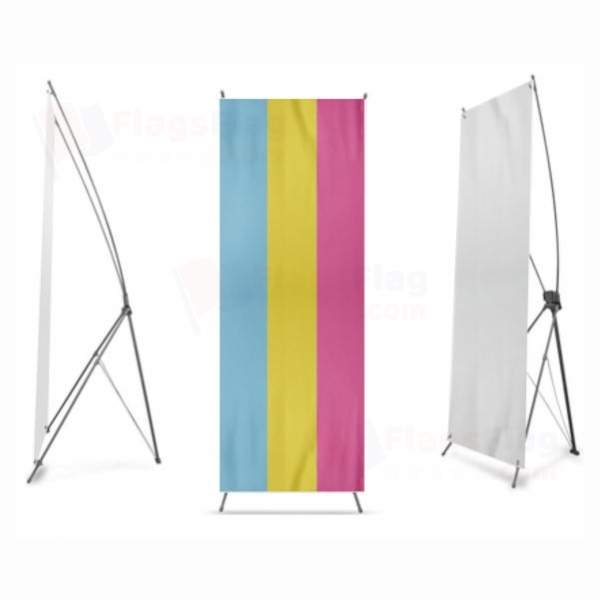 Rainbow Pansexual Digital Print X Banner