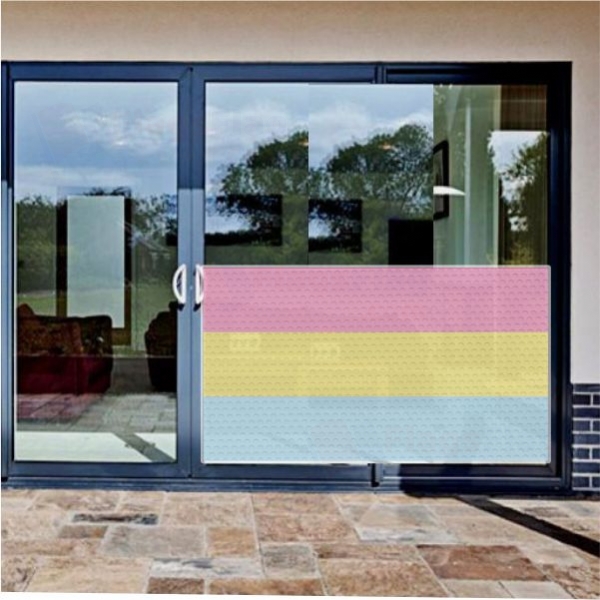 Rainbow Pansexual Glass Film Rainbow Pansexual One Way Vision Printing