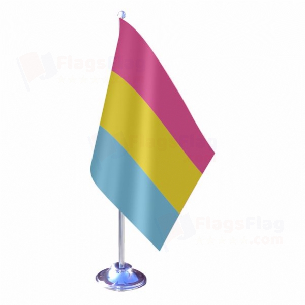 Rainbow Pansexual Single Table Flag