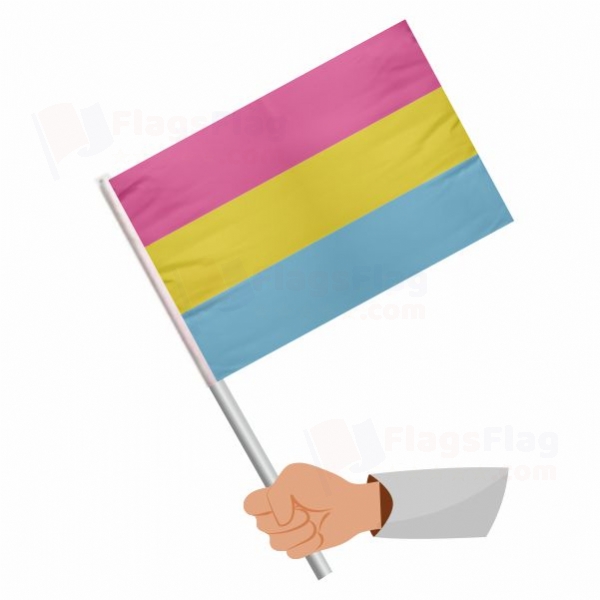 Rainbow Pansexual Stick Flag