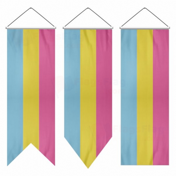 Rainbow Pansexual Swallowtail Flags