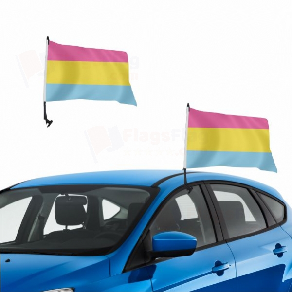 Rainbow Pansexual Vehicle Convoy Flag